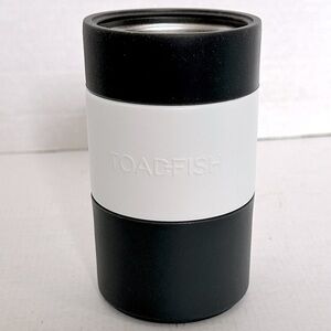 Toadfish dark gray and White Insulated Tumbler EUC